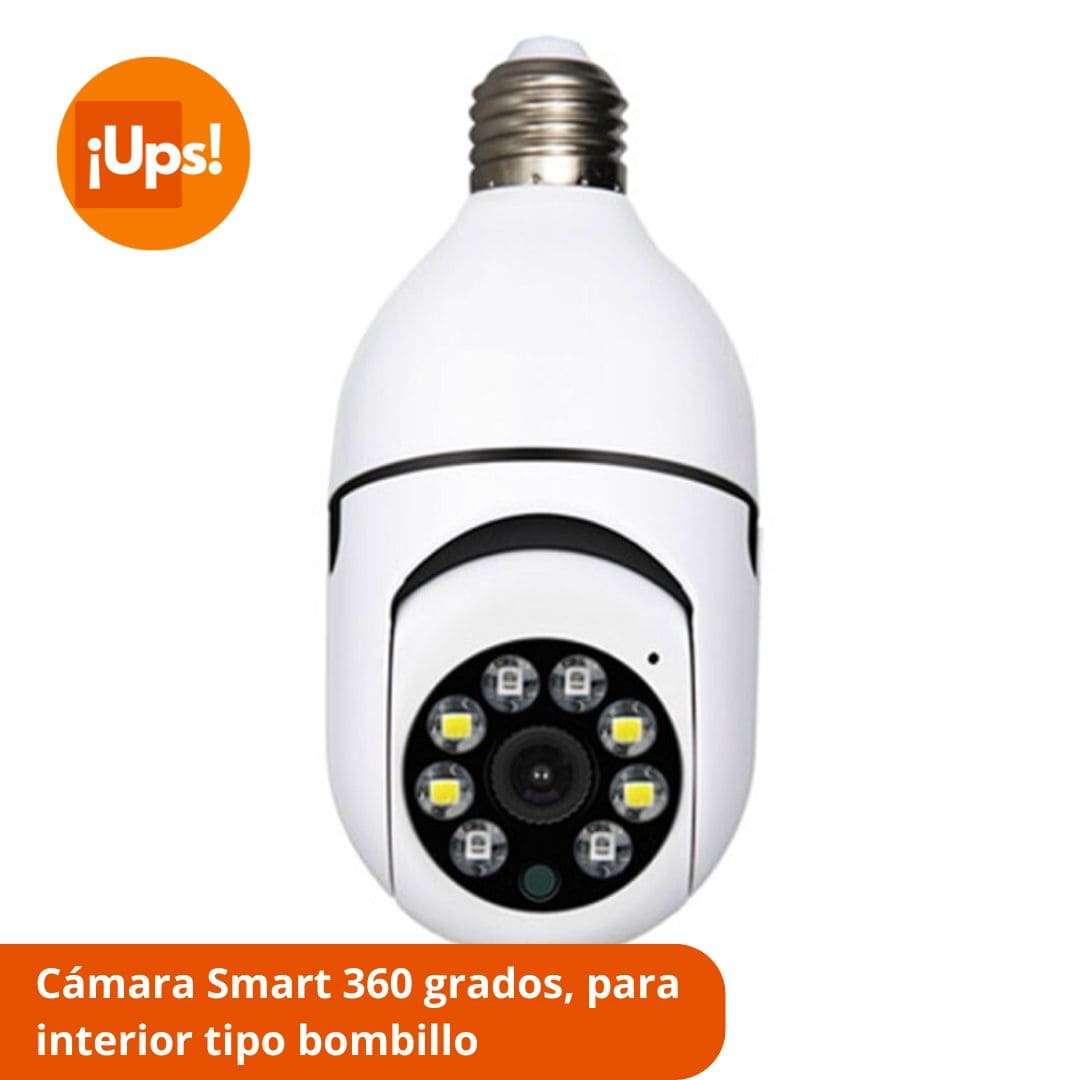Cámara de seguridad tipo bombillo