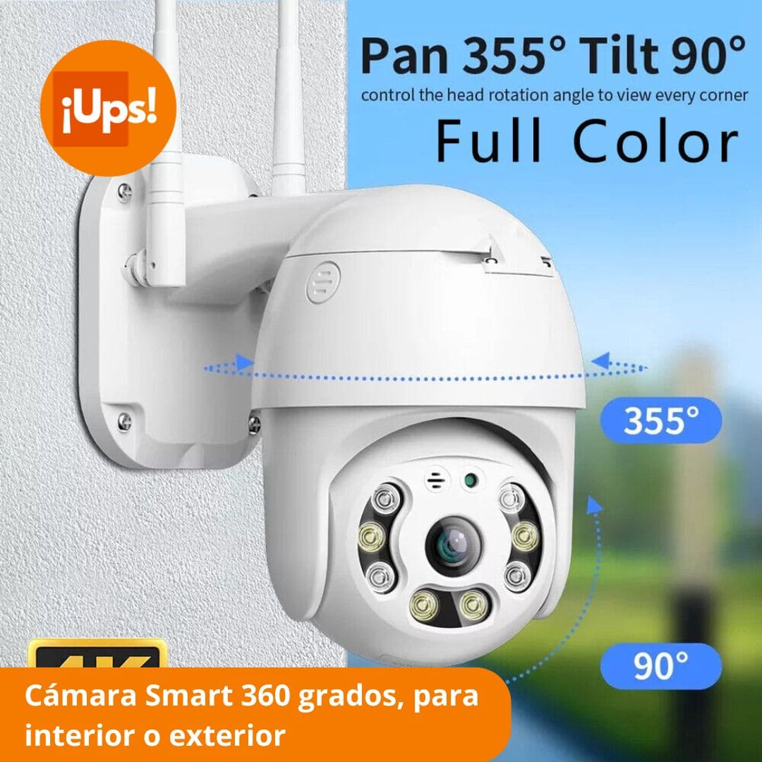 Camara de seguridad para exterior e interior