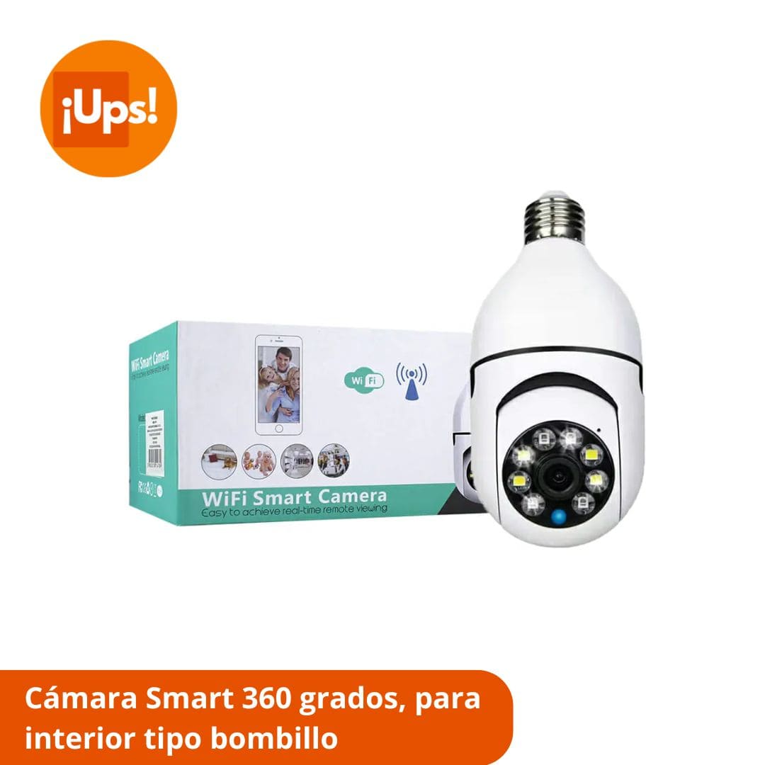 Cámara de seguridad tipo bombillo
