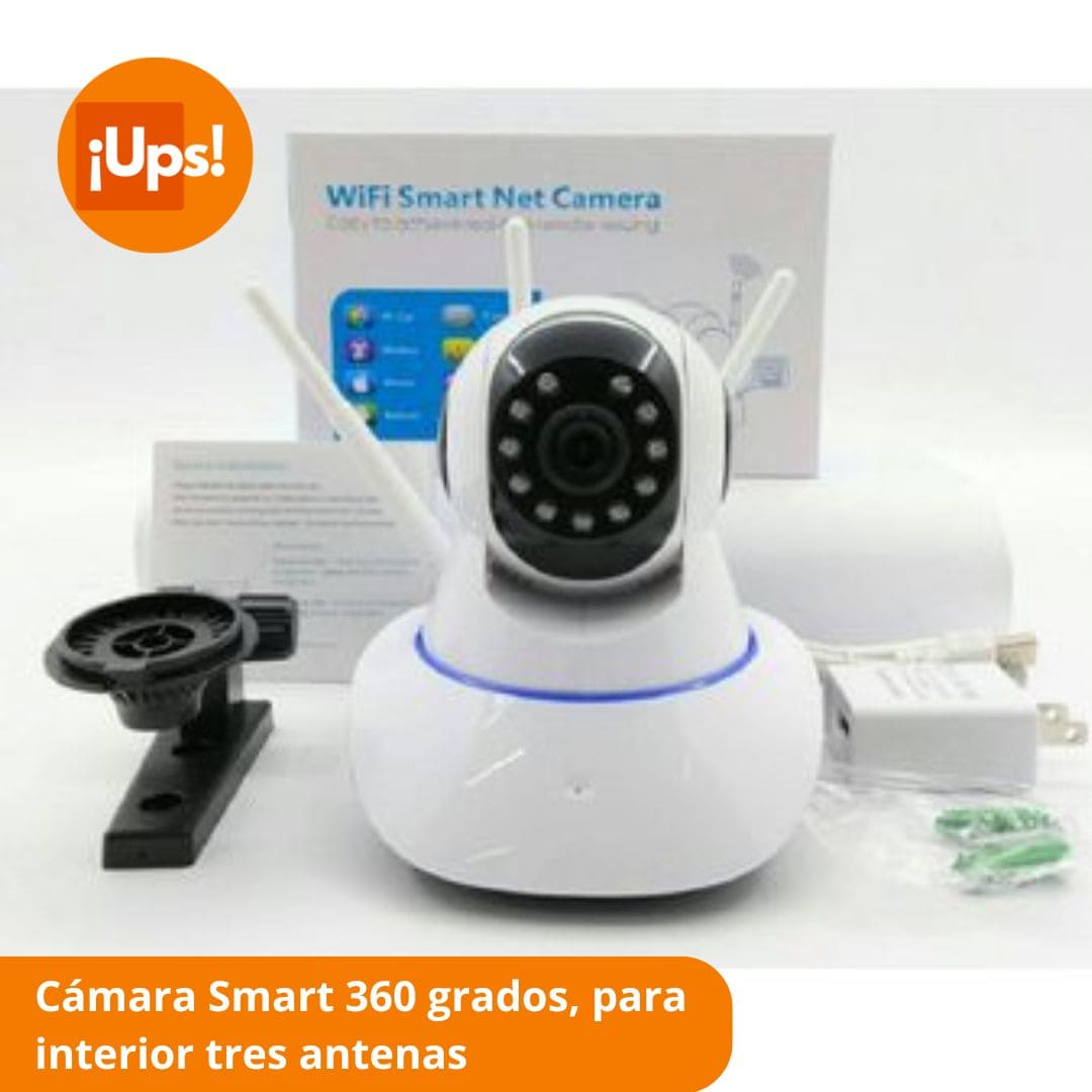 Cámara de seguridad tres antenas para interior