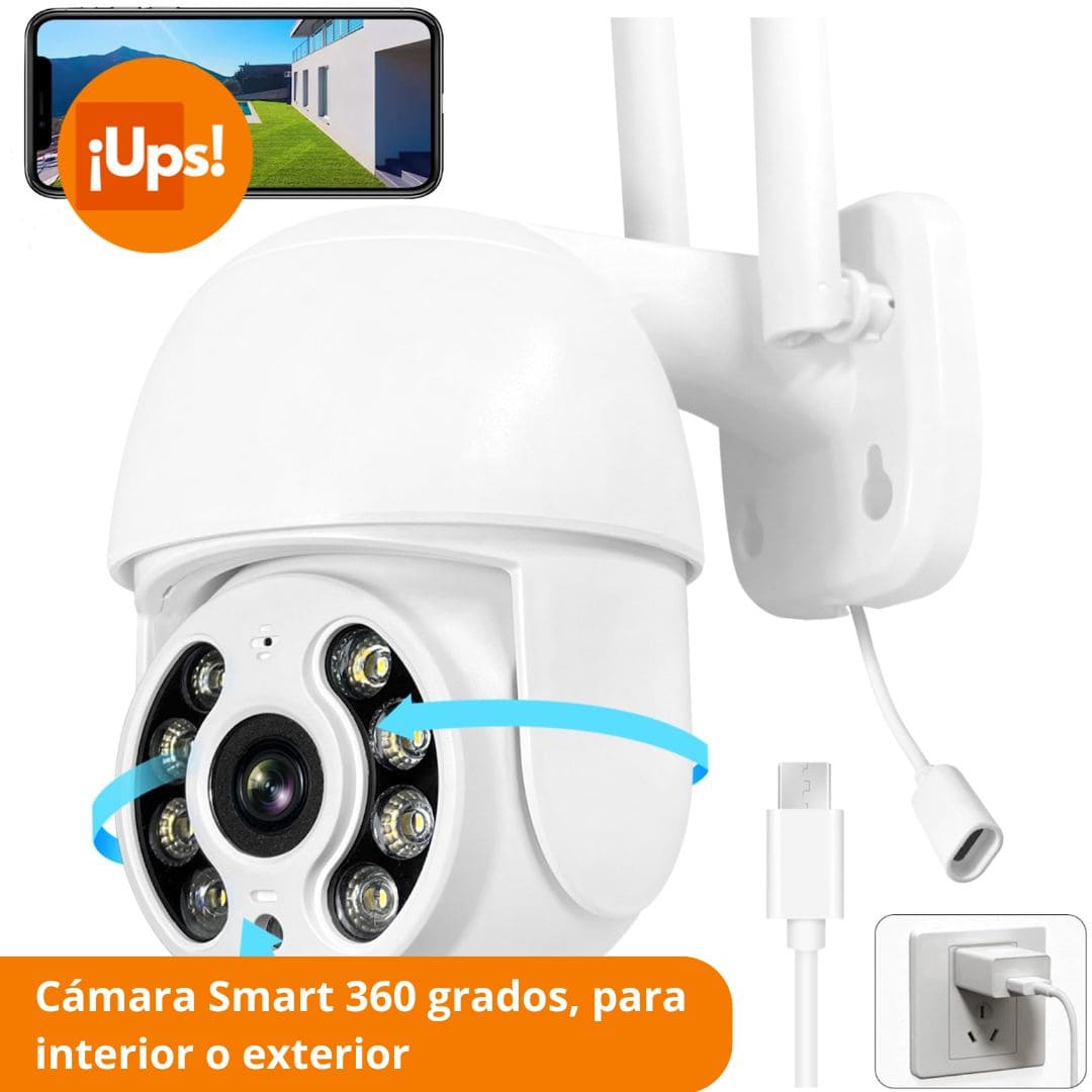 Camara de seguridad para exterior e interior