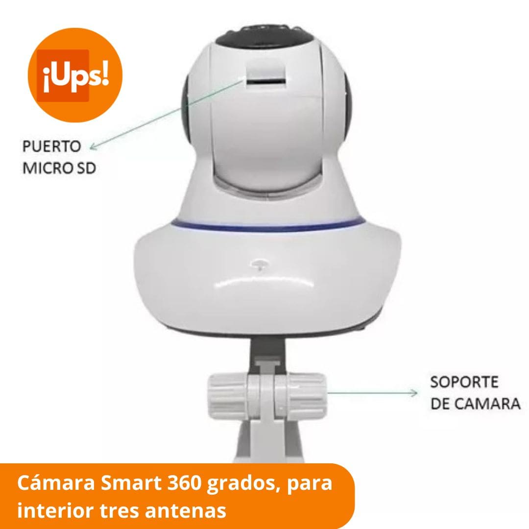 Cámara de seguridad tres antenas para interior